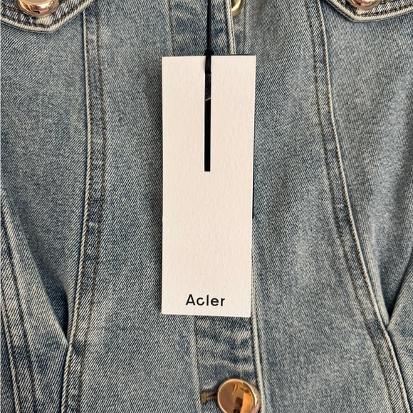 ACLER Mini Denim Dress (new, never worn) - Picture 5 of 6